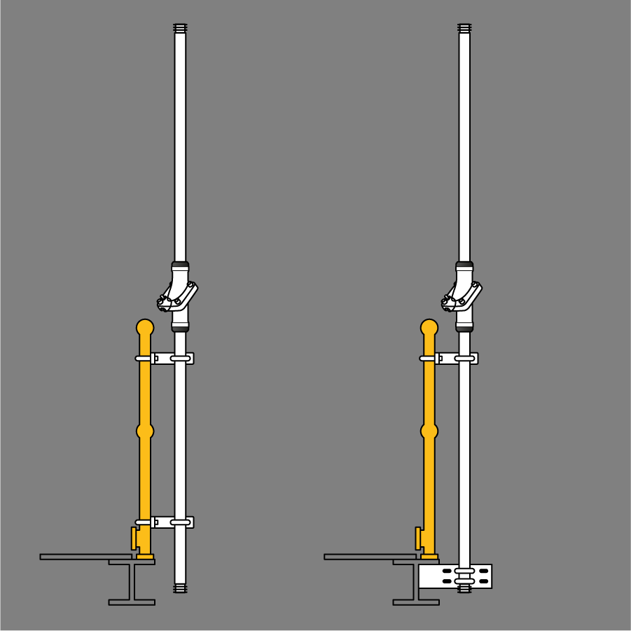 Swivelpole™ S3 M1 stanchion mounted lowering pole (NEC)
